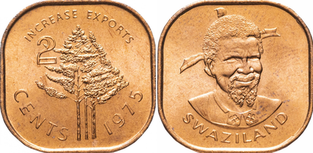 Эсватини (Свазиленд) 2 цента, 1975 ФАО - Повышайте экспорт