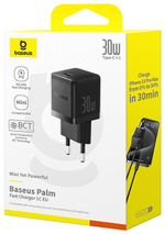 Зарядное устройство Baseus Palm USB Type-C черный