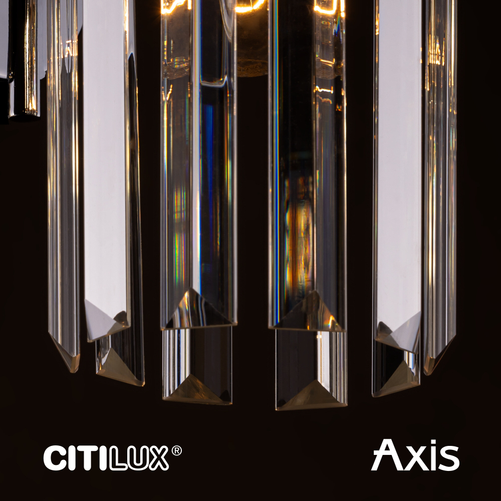 Citilux AXIS CL313413 Бра хрустальное с выключателем Бронза