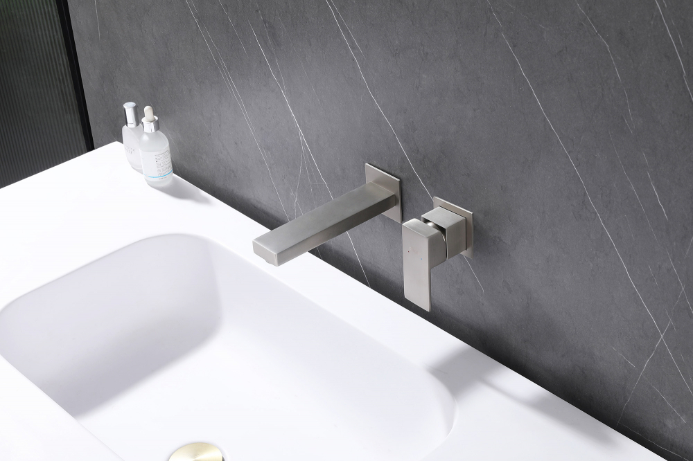 Смеситель ABBER Daheim AF8212SP для раковины скрытого монтажа, сатин