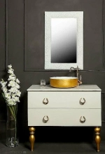 Раковина Armadi Art NeoArt Corian 41 819-G золото