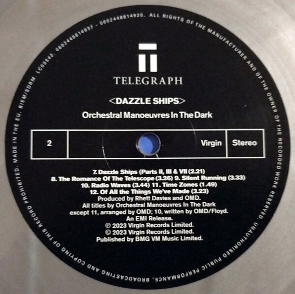 Orchestral Manoeuvres In The Dark / Dazzle Ships (Coloured Vinyl)(2LP)