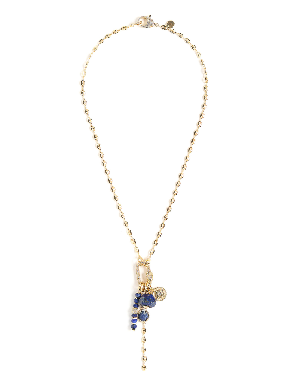 Колье "Gess mini lazurite" Gold