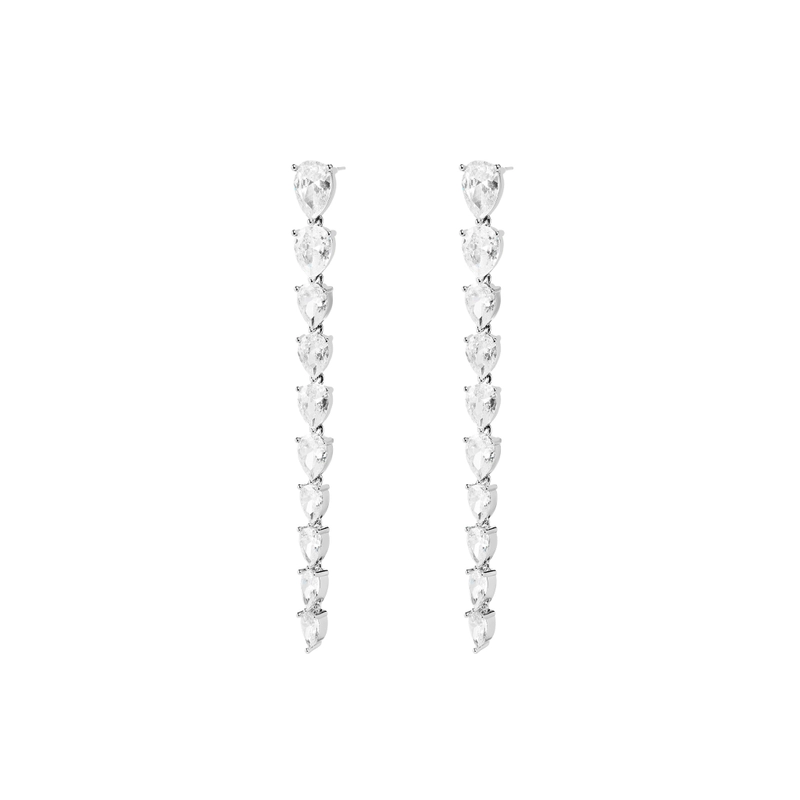 Серьги Длинные с Кристаллами