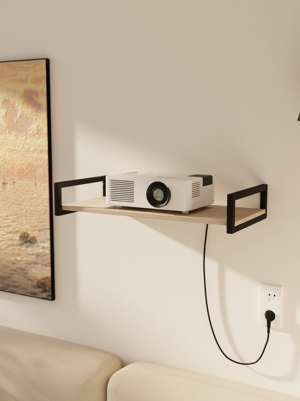 Полка настенная навесная mini Ratio