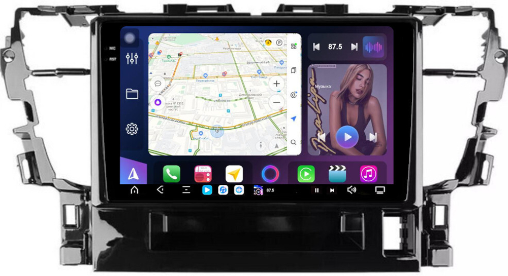 Магнитола для Toyota Alphard 3 Vellfire 2 H30 2015-2023 (правый руль) - FarCar XXL564M монитор 10.36" 2K QLED на Android 14, TS20, 8+256Гб, CarPlay, 4G SIM-слот