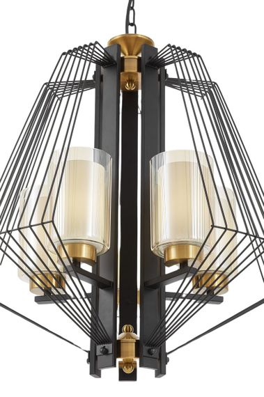 Подвесная люстра Lumina Deco Canti LDP 1244-5 BK+MD