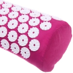 Акупунктурный набор (коврик игольчатый 64х40х2 см и валик 37х15х10 см в сумочке), розовый