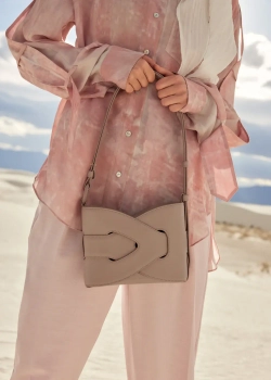 POLENE СУМКА NODDE, ТЕМНО-СЕРЫЙ