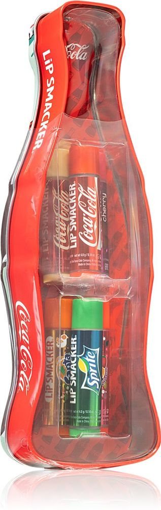 Lip Smacker Coca Cola Classic lip balm 4 г + Coca Cola Cherry Lip balm 4 г + Coca Cola Vanilla Lip balm 4 г + Sprite Lip balm 4 г + Fanta Lip balm 4 г + Fanta Strawberry Lip balm 4 г Coca Cola Mix