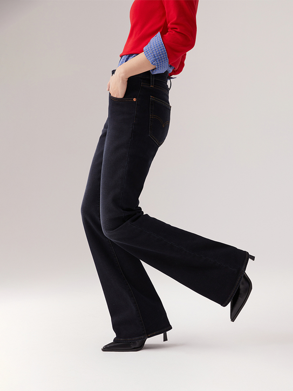 Женские джинсы клеш с завышенной талией Levi's 726 Flare A3410-0119, Ограниченная серия