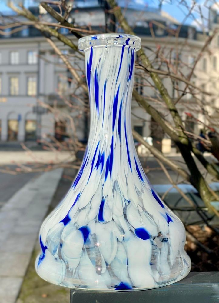 Vase Drop 5.54 White Blue RUS