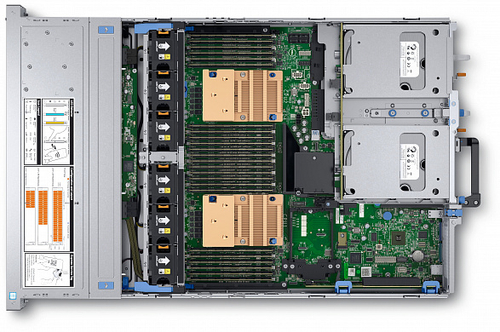 Dell PowerEdge R740XD 12B (12*3.5 HDDs) no (CPU, MEM) 2xperfomane heat sink, all perfomance fans, ?750, 2*1100W, IDRAC Enterprice, Rails, bezel (front panel)