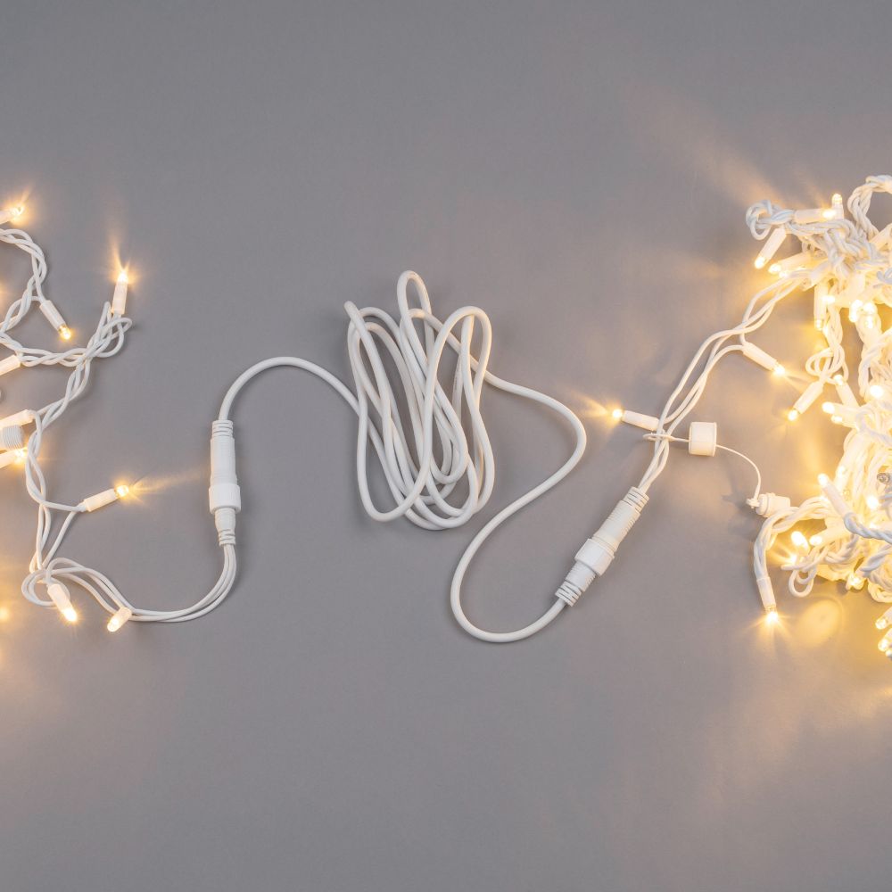 UCX-F90 E-3M-WH Удлинитель для гирлянд серии F90PRO. 3м. Статика-мерцание. IP67. Белый. TM Uniel