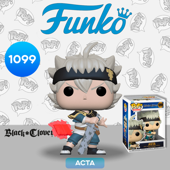 Фигурка Funko POP! Animation Black Clover Asta (1099) 59239 / Фигурка Фанко ПОП! по мотивам аниме "Чёрный клевер", Аста