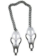 Мощные зажимы для груди с тяжелой цепочкой (Цвет: серебряный)