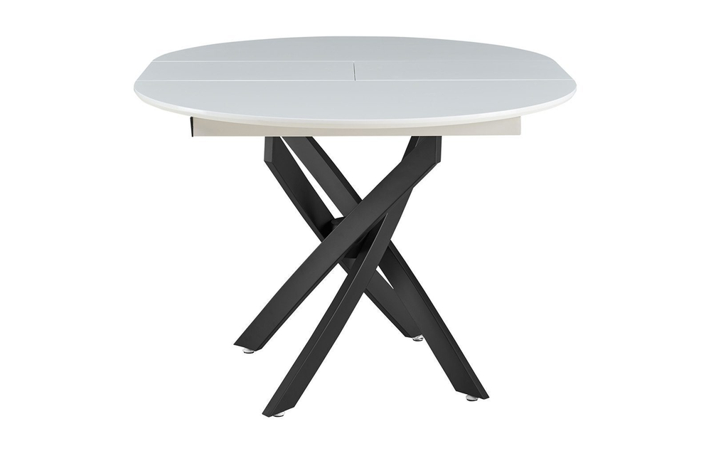 Стол 2303-1 белый/черный (white/black)