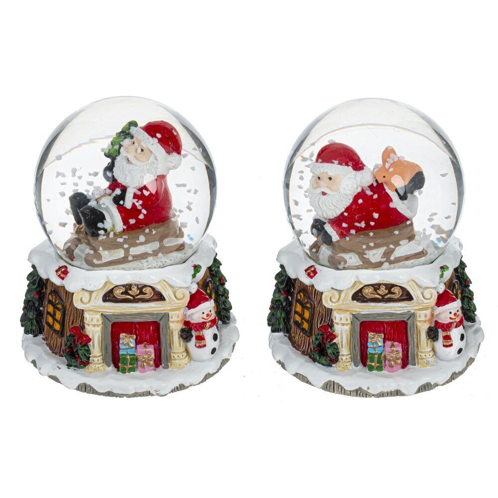 GAEM Фигурка декор в стекл шаре "Дед Мороз", D 4.5 см, L5 W5 H6,5 см, 2в.