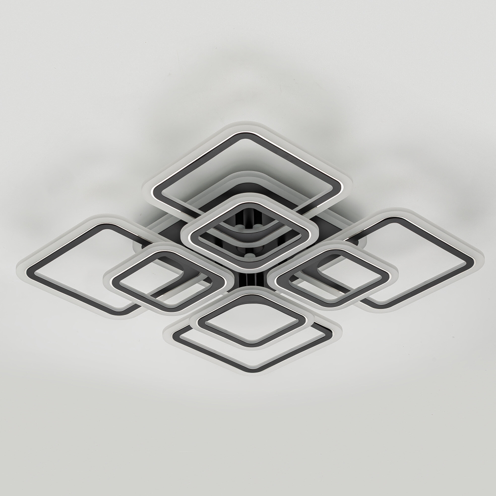 Citilux Марсель Смарт CL232A185E RGB Умная люстра Чёрная