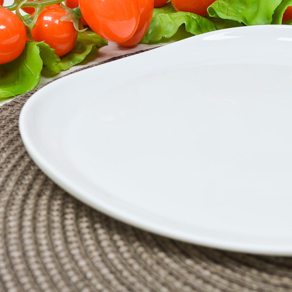 Тарелка обеденная 20,5см Вайт, Без деколи