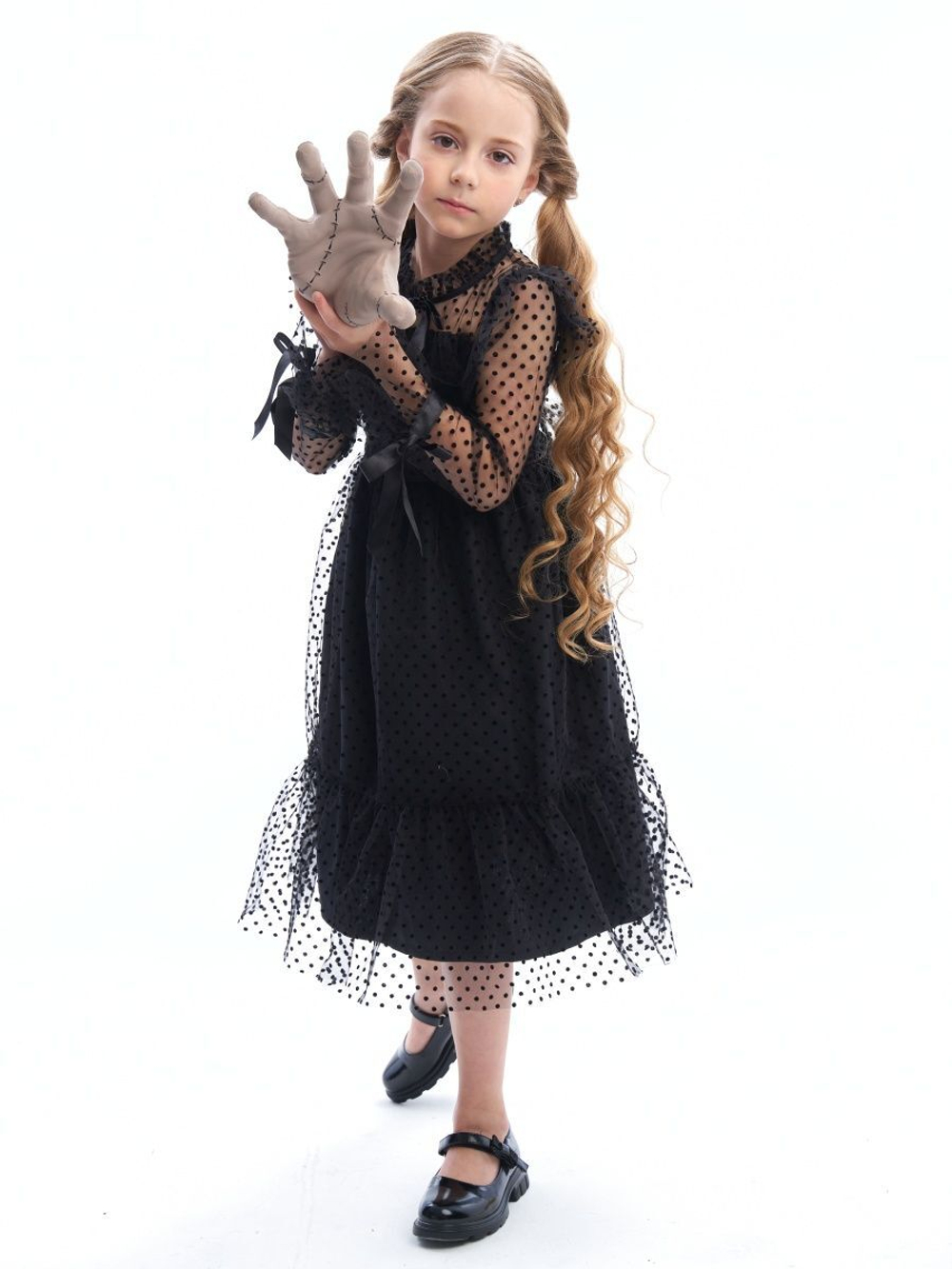 Пышное платье Уэнсдэй (Wednesday Addams) вещь на Хэллоуин
