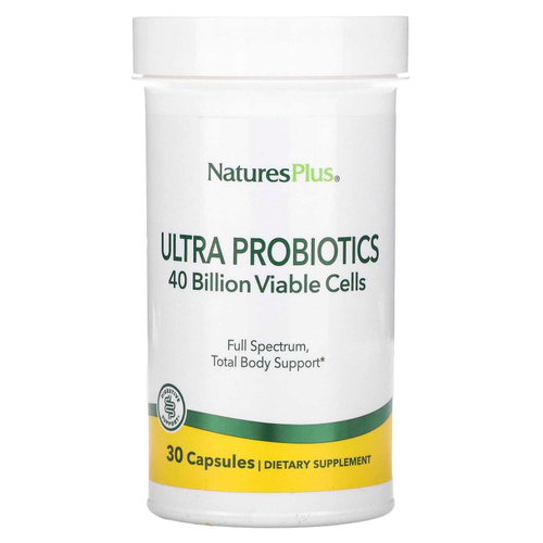 NaturesPlus, Ультрапробиотики, 40 млрд, 30 капсул