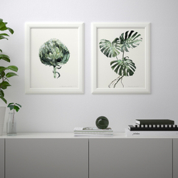 IKEA BILD  (ИКЕА БИЛД)  -  Постер, Зеленые листья, 40x50 см