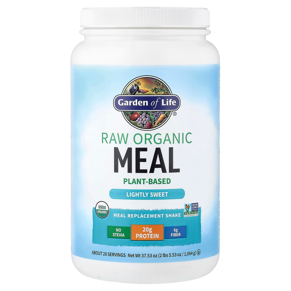 Garden of Life, органический коктейль из RAW, для замены приема пищи, сладкий вкус, 1064 г (37,53 унции)