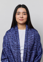 Шелковый палантин ARGYMAQ DARK BLUE 68*180