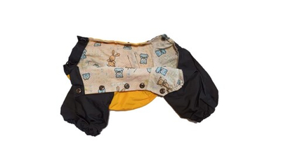 Комбинезон,  утепленный байкой 21 девочка (обхват груди 36 - 44) желтый - черный