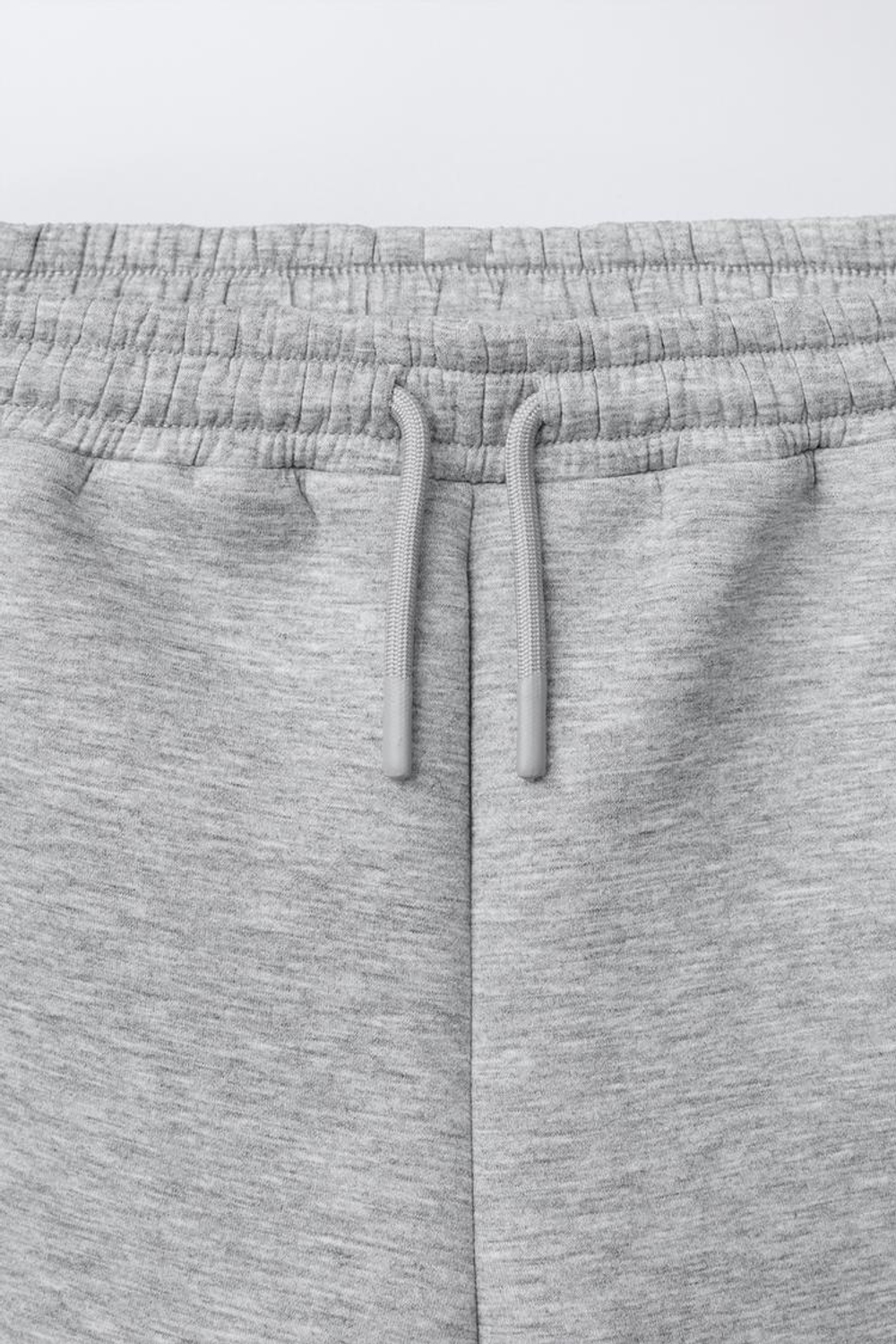 ZARA БРЮКИ STRAIGHT FIT ИЗ НЕОПРЕНА, СЕРЫЙ МЕЛАНЖ