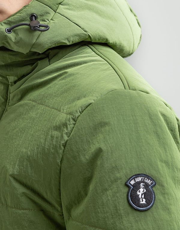 Куртка We Don’t Care Short Puffer Jacket Olive - фото 9