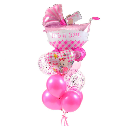 Воздушный сет на выписку девочки