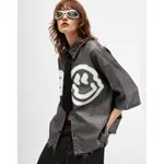 Рубашка SoWhat? Smile укороченная черная