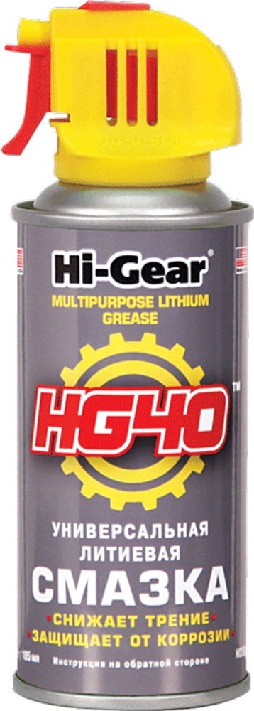 5504 Универсальная литиевая смазка, аэрозоль HG40 MULTIPURPOSE LITHIUM GREASE 142r(b), шт