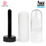 Мастурбатор в круглой колбе с нагревом Bior Toys Sex Expert SEM-55222