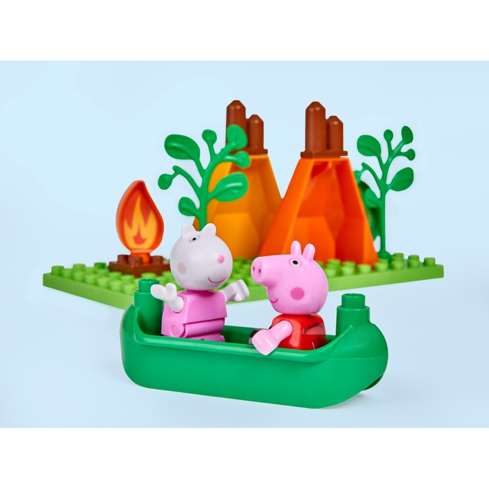 BIG Bloxx Peppa Pig — походный набор из кирпичей + 2 фигурки Пеппы и Сьюзи 57143 / артикул   57143  / GTIN 4004943571432