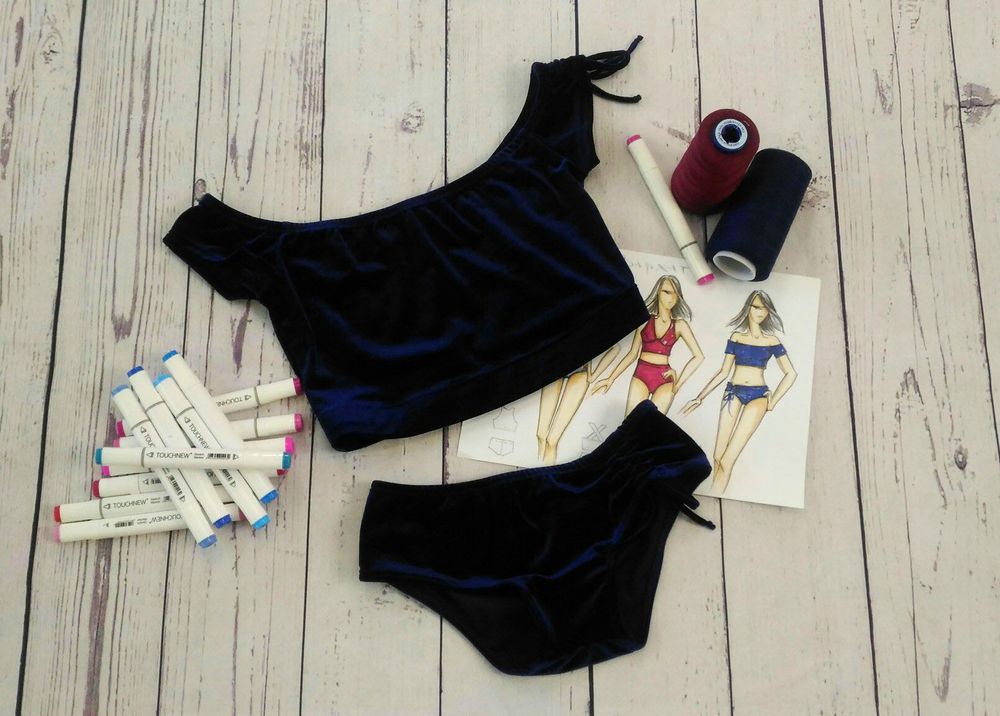 Топ Colette Бархат, Синий