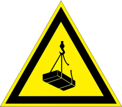 W06 "Опасно. Возможно падение груза"