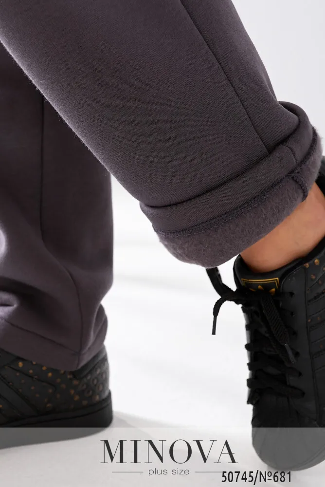 Брюки 681-темно-серый Minova