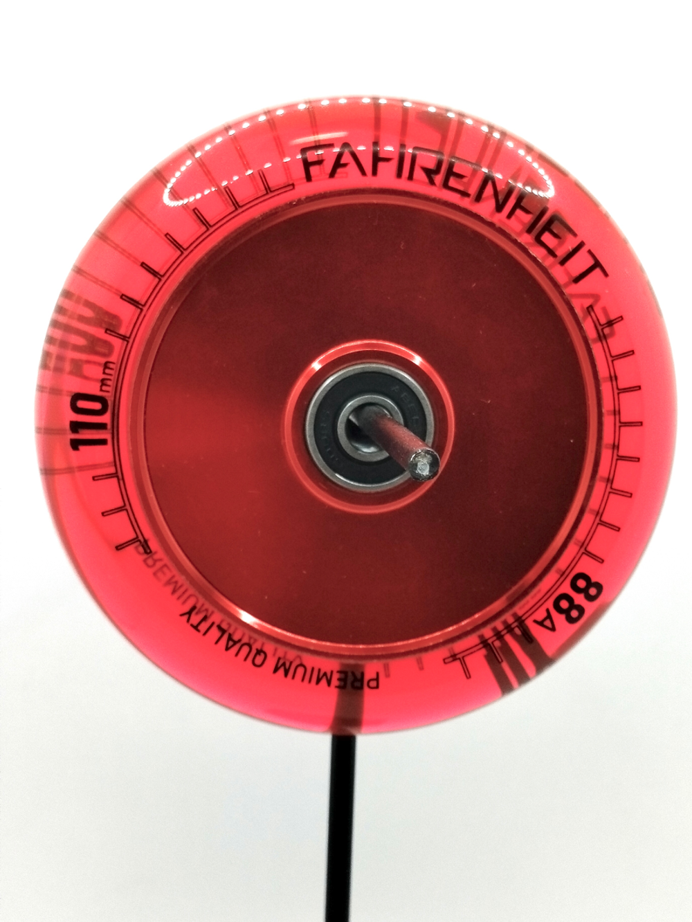 Колесо Fahrenheit 110*24 mm Hollow core, красный/прозрачный красный