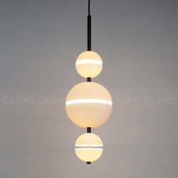 Подвесной светильник Cloyd COSMORA P3 / выс. 56 см - керамика - черный (арт.12502)