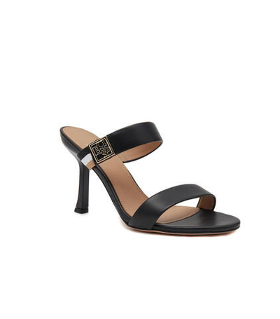 Шлепанцы кожаные mandy sandal 90-n BOSS BLACK - черный(50493062)