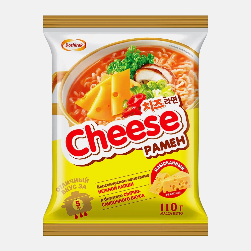 Лапша Доширак Рамен с сыром 110г