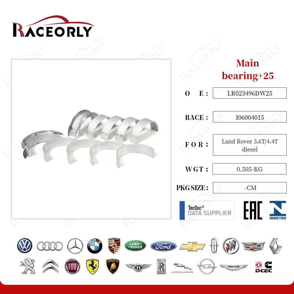 Вкладыши коренные +0.25 Land Rover 368DT / 448DT