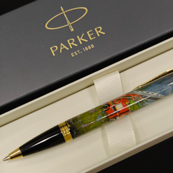 Ручка "Пожарная машина. МЧС" с ручной росписью Палех