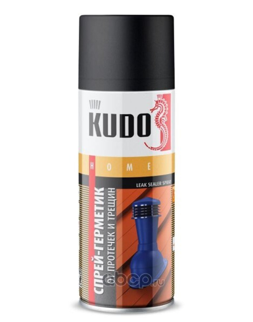 Герметик от протечек и трещин 520 мл. Черный (аэрозоль) (KUDO)