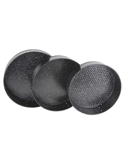 Набор разъемных форм для выпечки 3 шт. Kamille KM-6031 (d24/26/28х6,5 см) из углеродистой стали