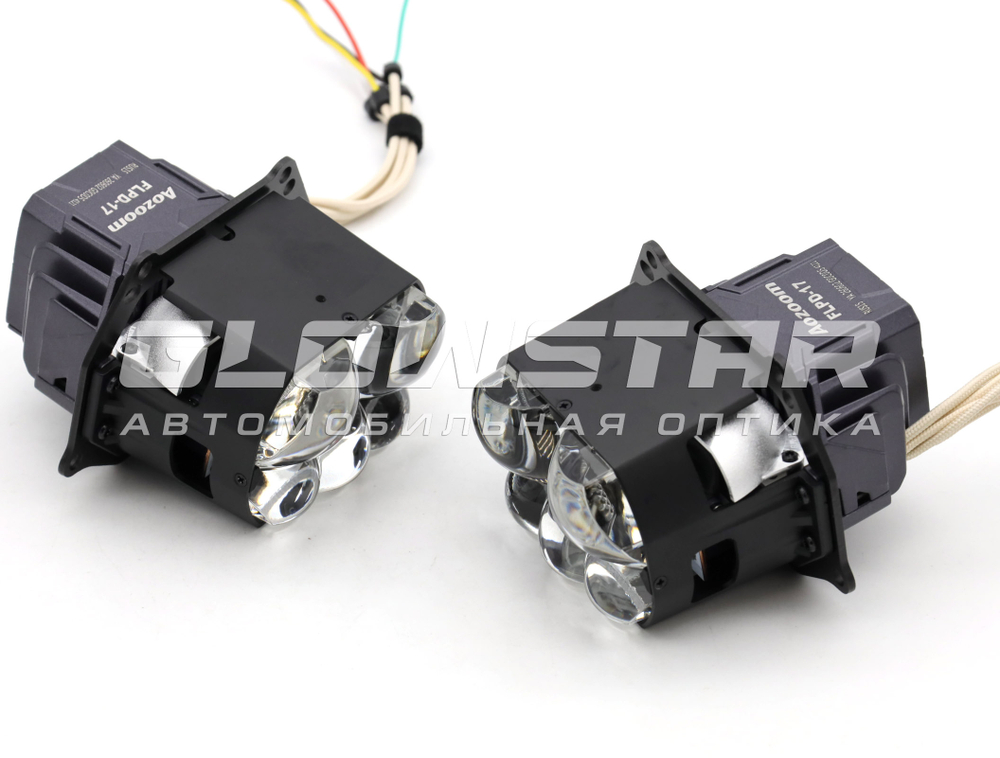 Билед модули Aozoom FLPD-17-01 3.0 дюйма, 12V 60/94W, 5100/7500Lm (комплект, 2шт)