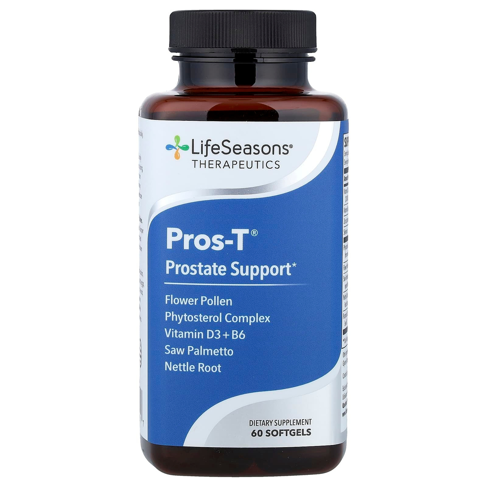 LifeSeasons, Pros-T®, добавка для поддержки простаты, 60 капсул